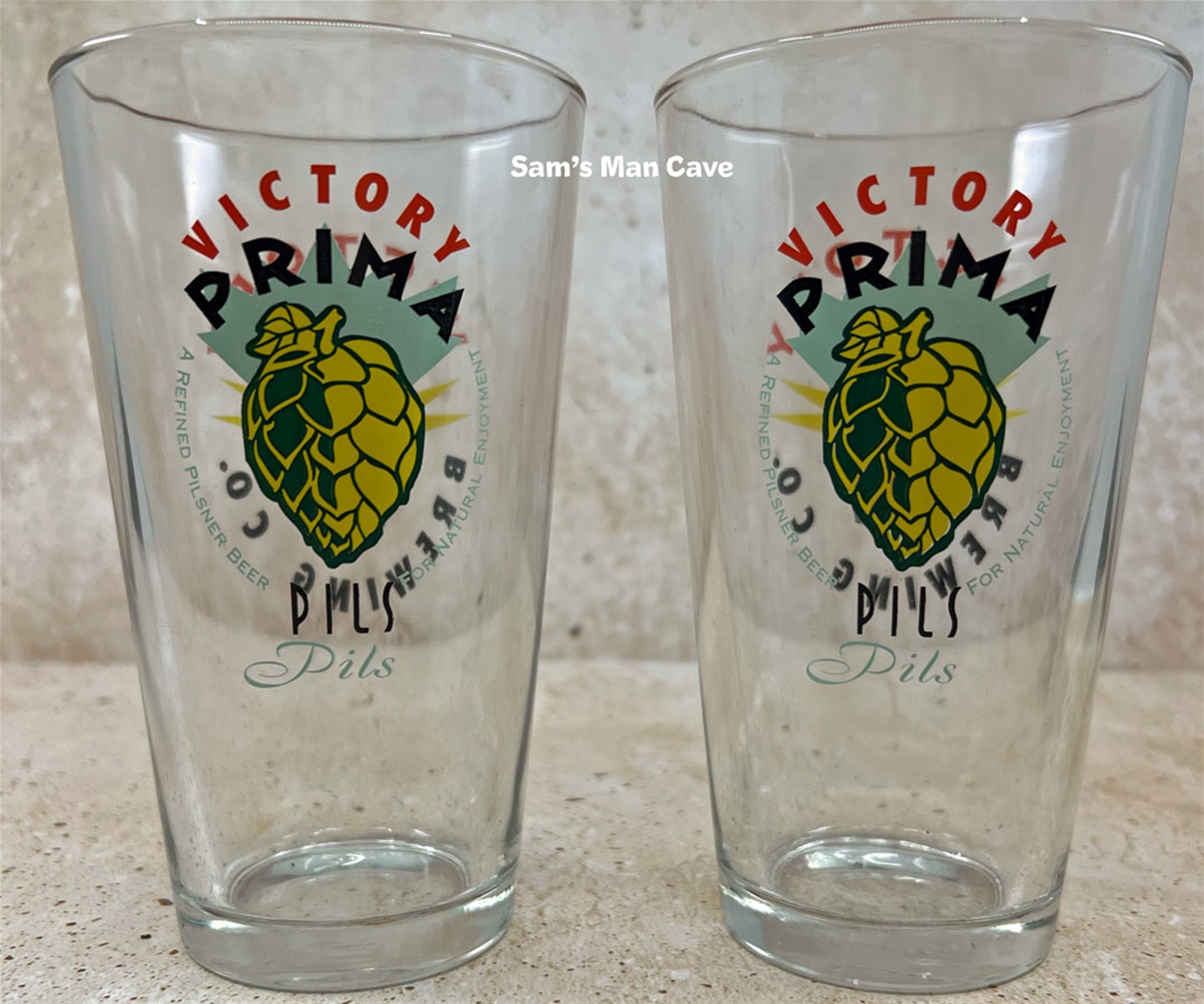 Victory Prima Pils Pint Glass Set